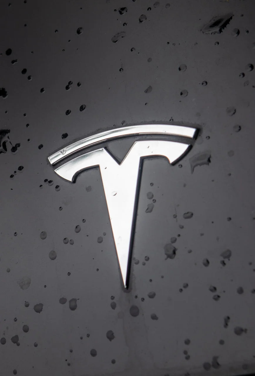 3 pieces. Chrome Tesla Model 3 Logo Set