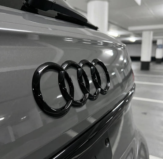 Audi Rear Logo Black 203 x 70mm