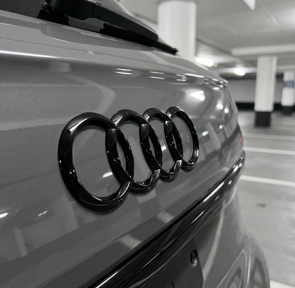Audi Rear Logo Black 216 x 76mm