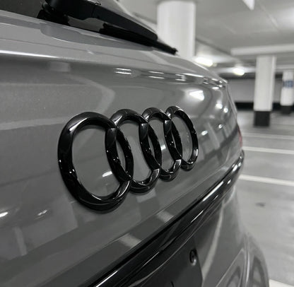 Audi Rear Logo Black 193 x 67mm