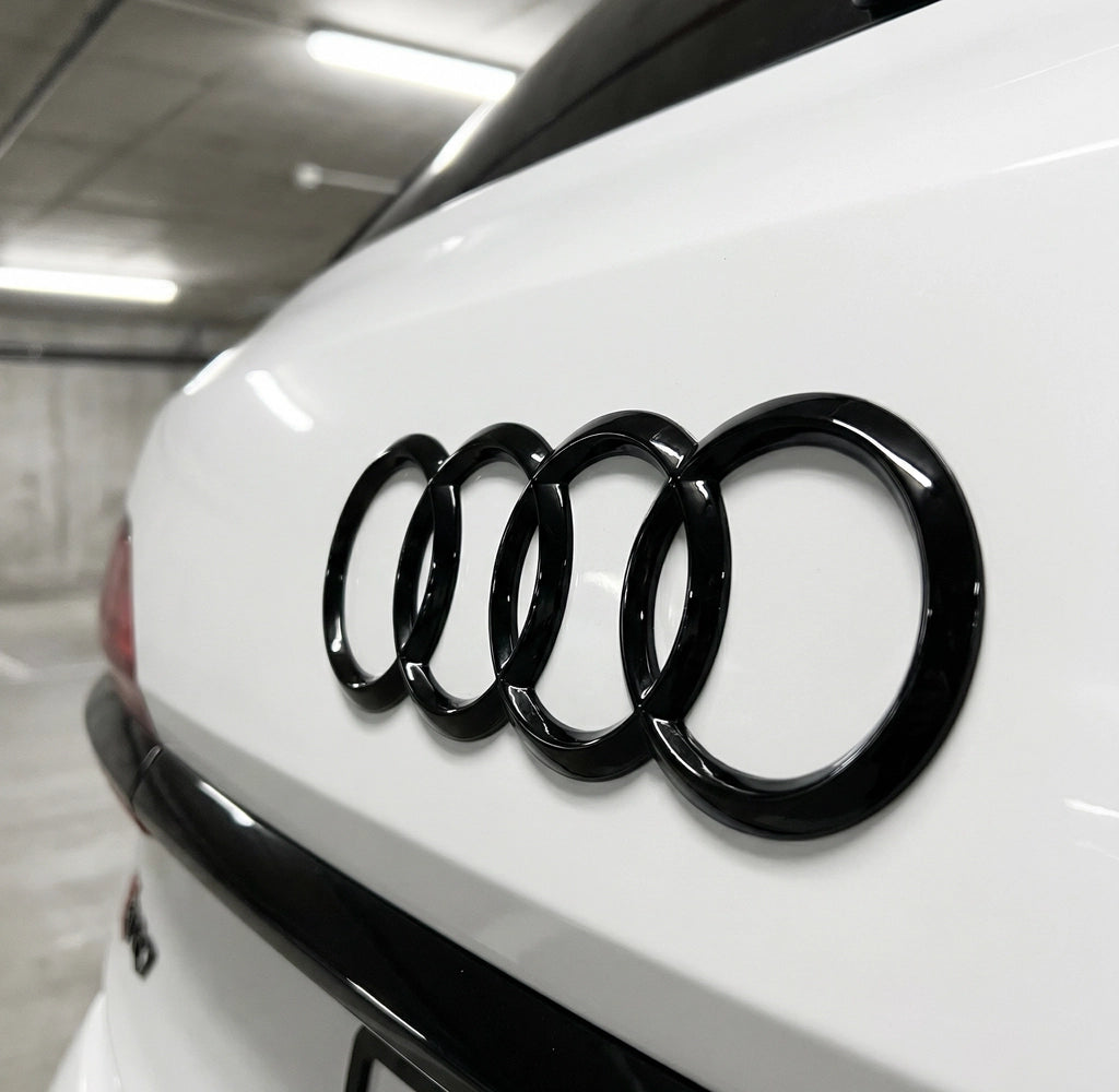 Audi Rear Logo Black 230 x 80mm - Q7 / SQ7 