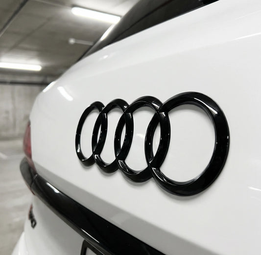 Audi Rear Logo Black 230 x 80mm - Q7 / SQ7 