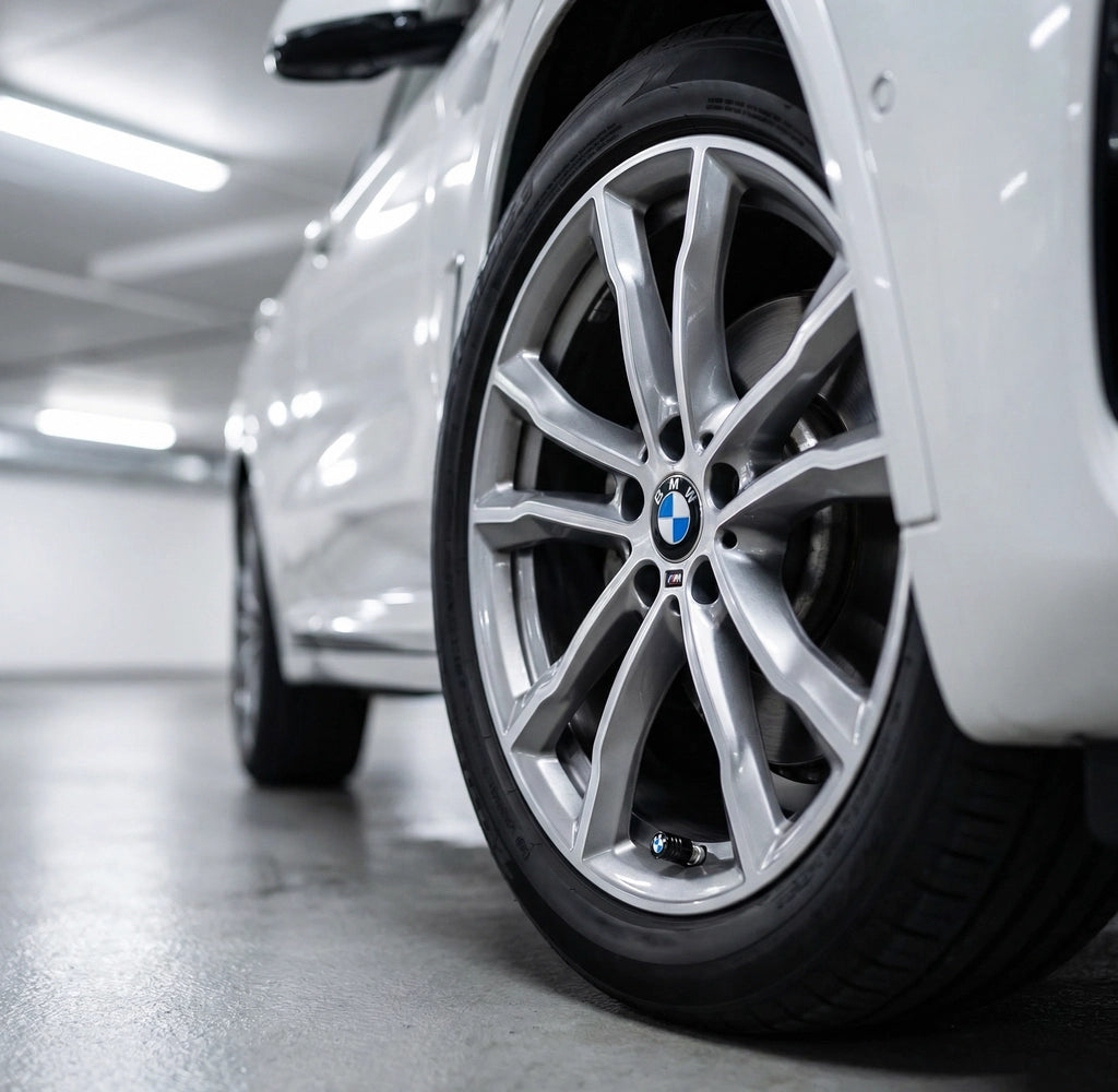 4 pieces. BMW Logo Valve caps 