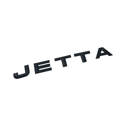 Black VW "Jetta" Rear Emblem New Version