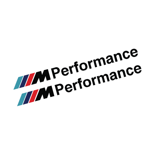 2 pcs. BMW M-Performance Brake Caliper Stickers Black