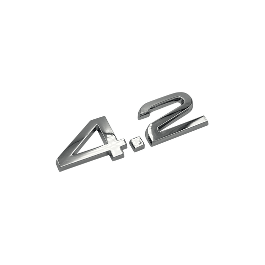 Audi "4.2" Chrome bakre emblem