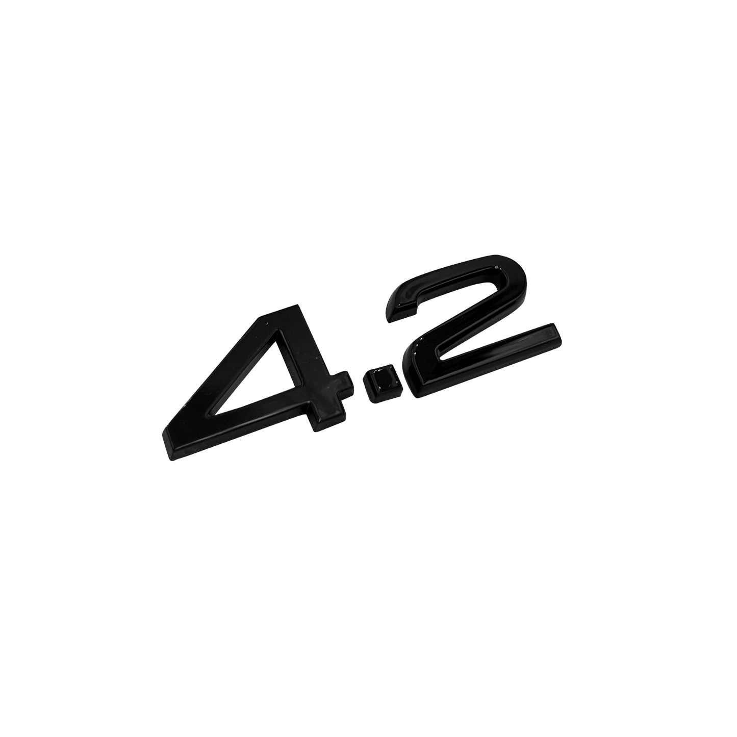 Audi "4.2" svart bakre emblem