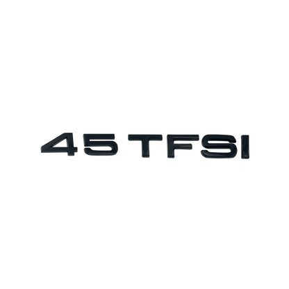Audi 45 TFSI rear emblem glossy black