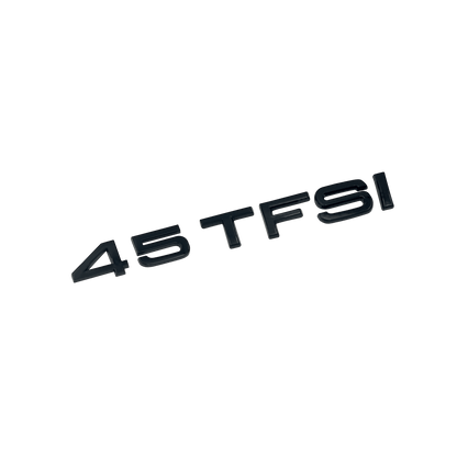 Audi 45 TFSI rear emblem glossy black