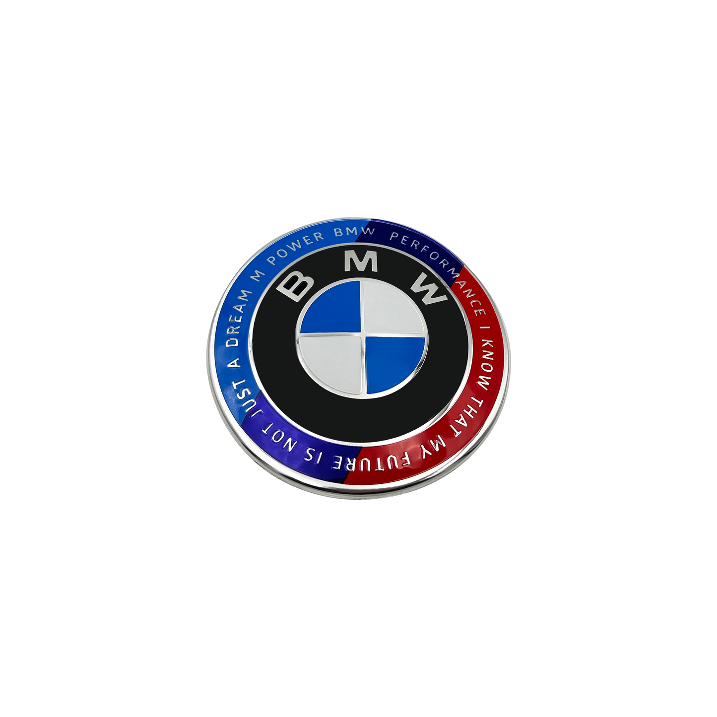 BMW-logo svart og hvit 82mm 