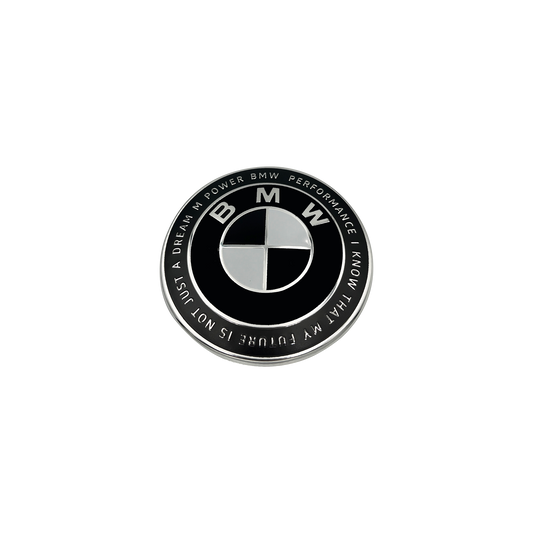 BMW Baklogo Svart &amp; Hvit 70mm 