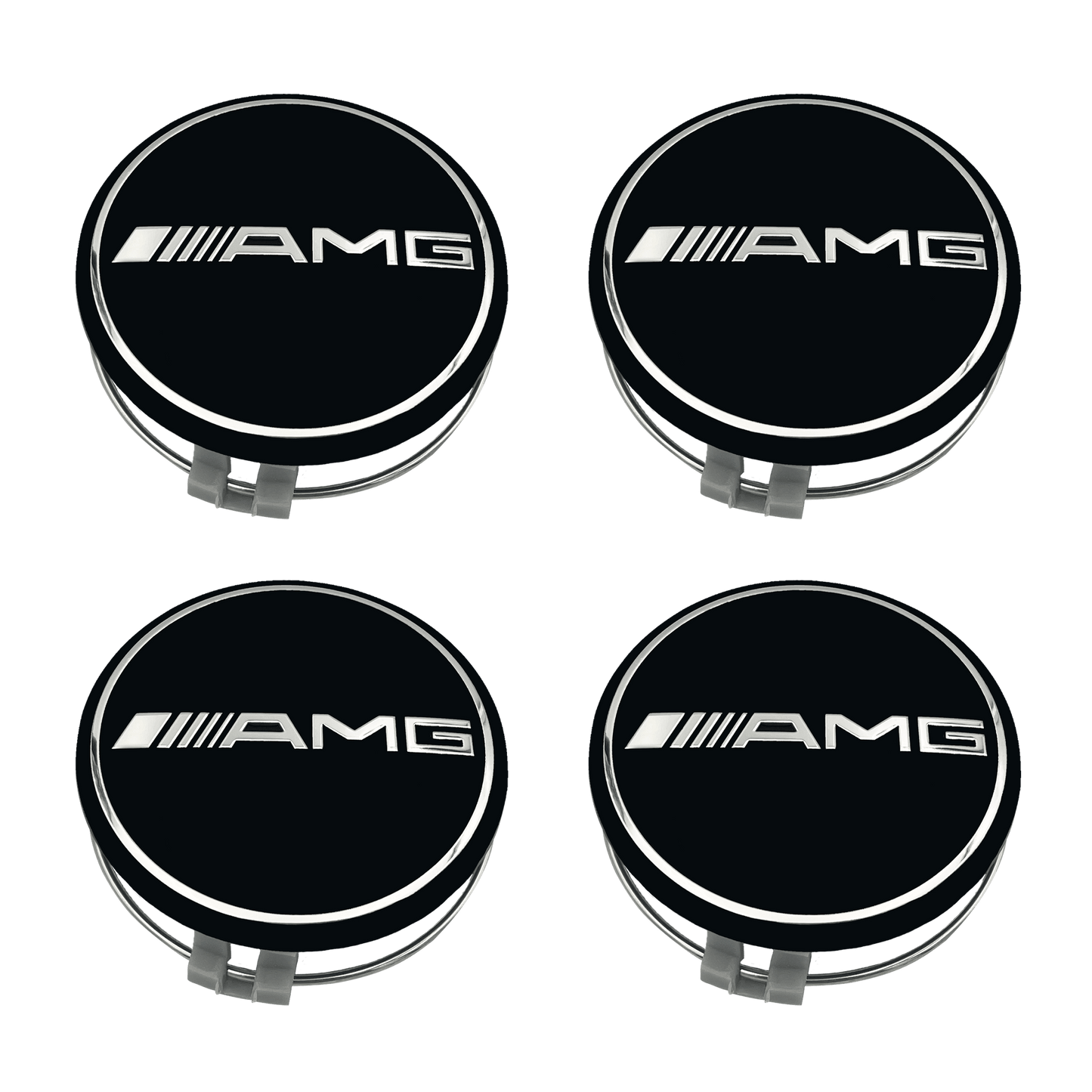 4 pcs. Mercedes-Benz AMG Center caps Black 75mm