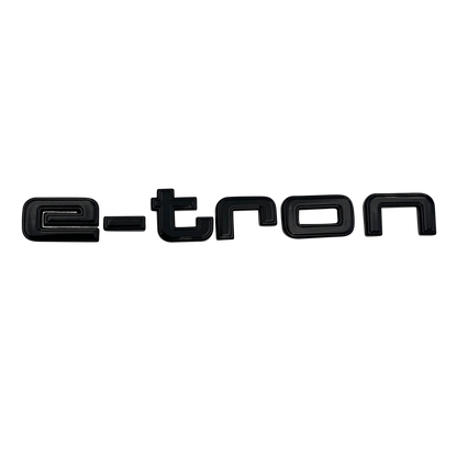 1 piece. Black Audi E-tron Emblem