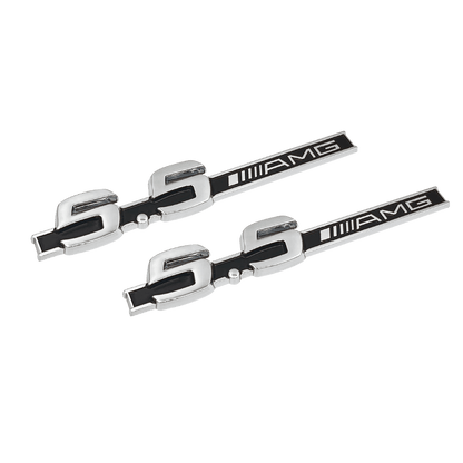 2 pieces Chrome Mercedes 5.5 AMG Side Fender Emblems