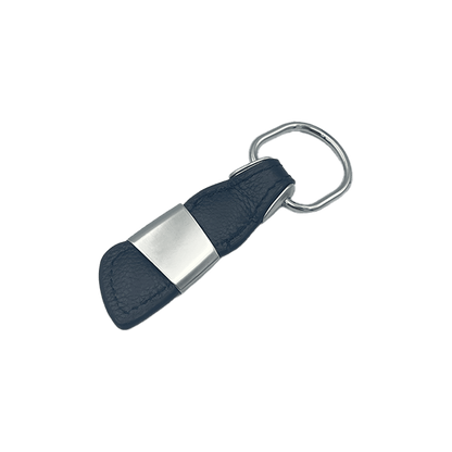 Audi RS Leather Keychain with Chrome Details
