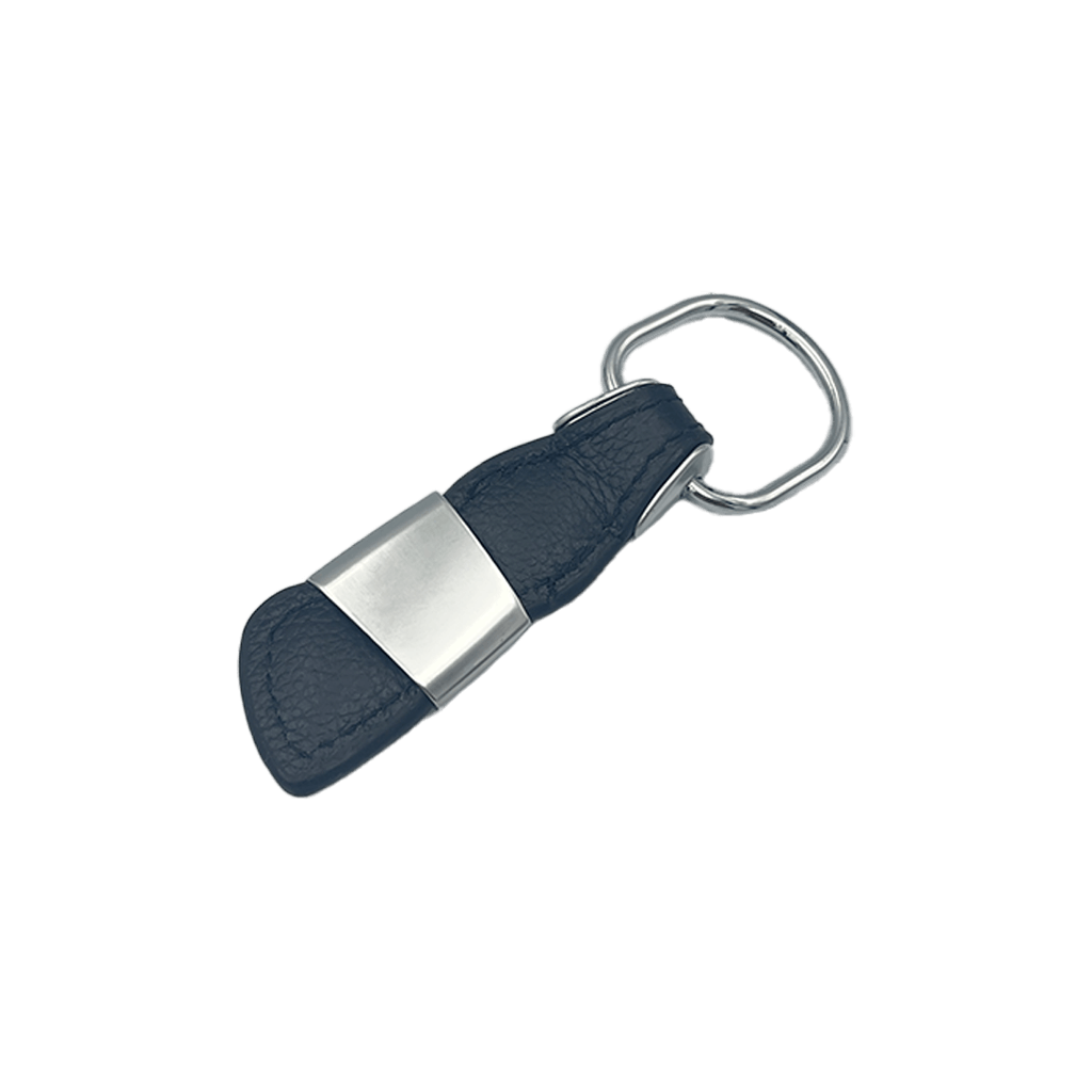 Audi Leather Keychain with Chrome Details