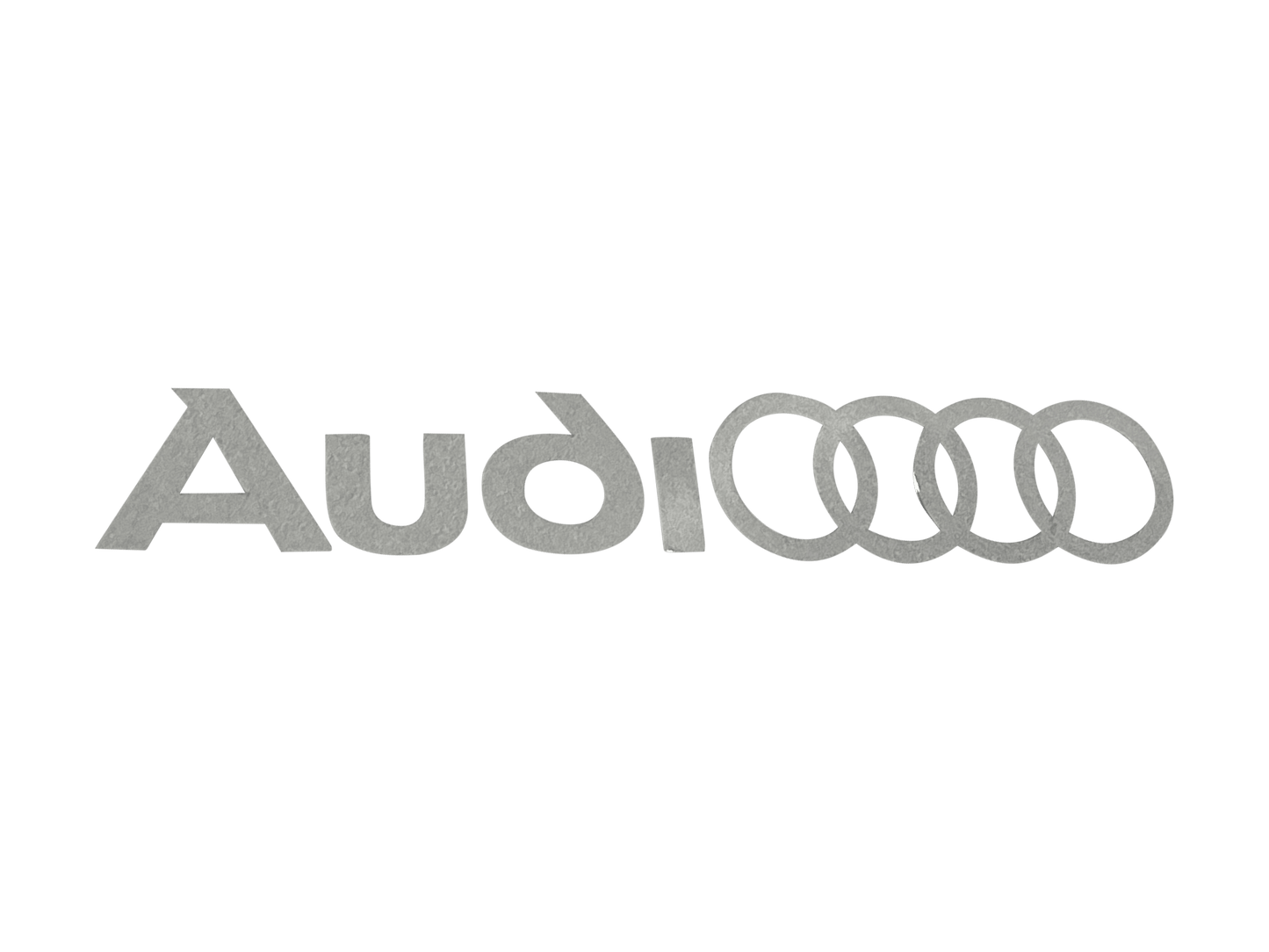 2 pcs Audi Logo Brake Caliper Stickers White 95 × 15mm