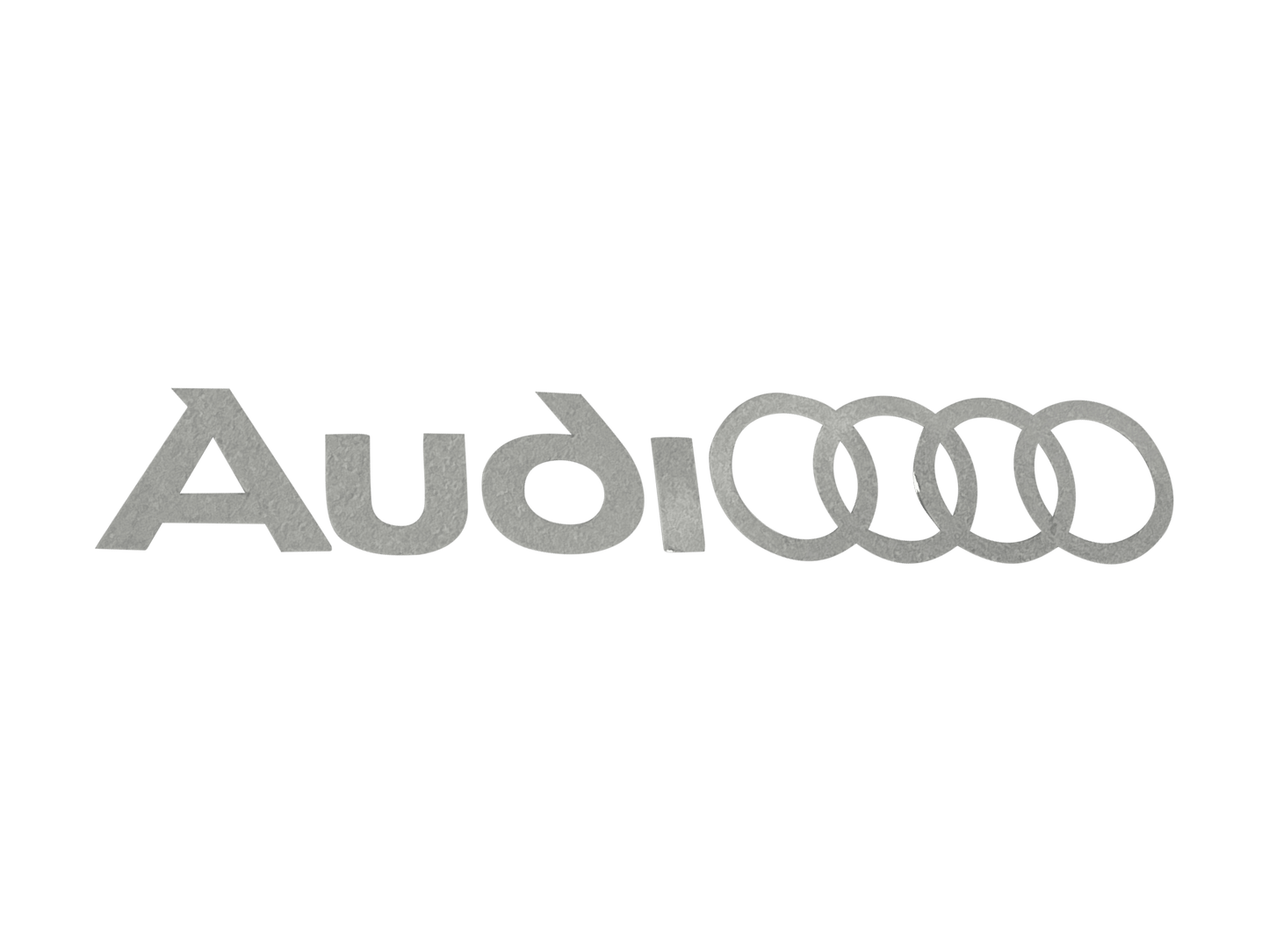2 stk. Audi-logo bremsekaliper-klistremerker hvit