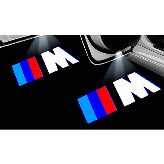 2 stk. BMW M-Sport Logo Innstigningslys 