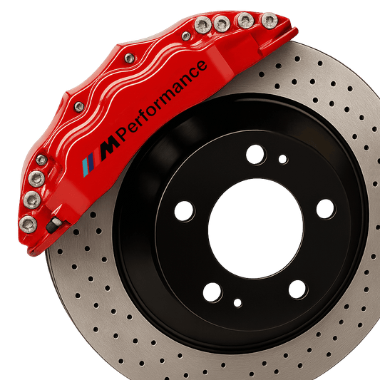 2 pcs. BMW M-Performance Brake Caliper Stickers Black