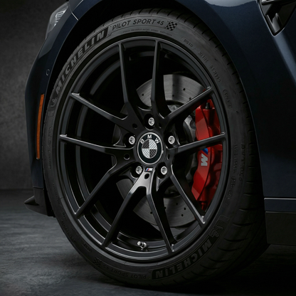 4 pcs. BMW Center Caps in Genuine Carbon Fiber 68mm
