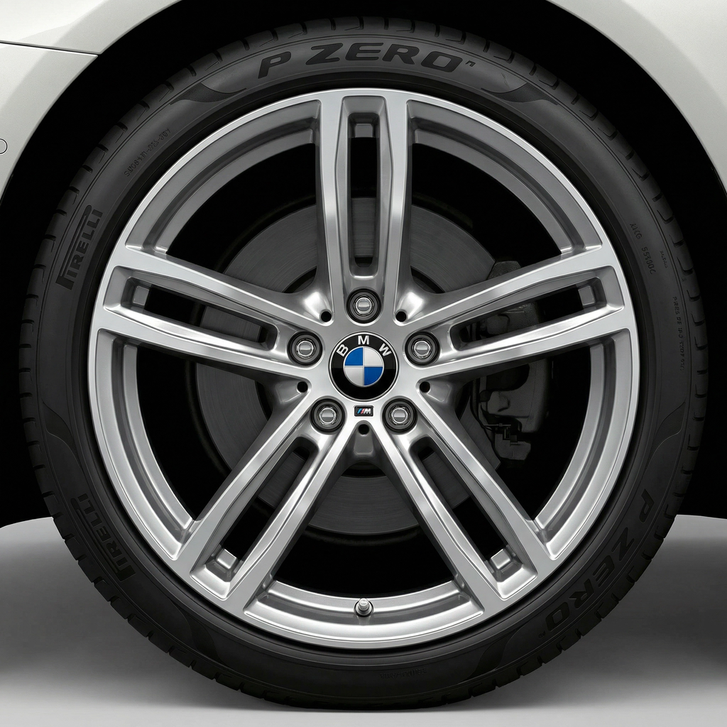 4 pieces. Blue &amp; White BMW Center Caps