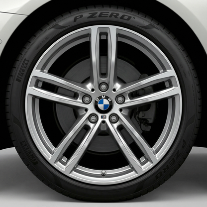 4 pieces. Blue &amp; White BMW Center Caps