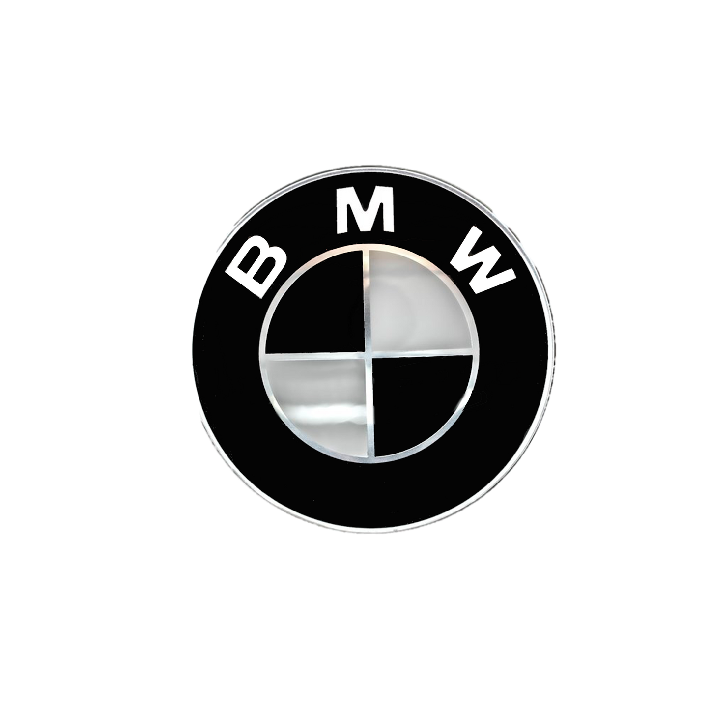 BMW Baklogo Svart &amp; Hvit 74mm 