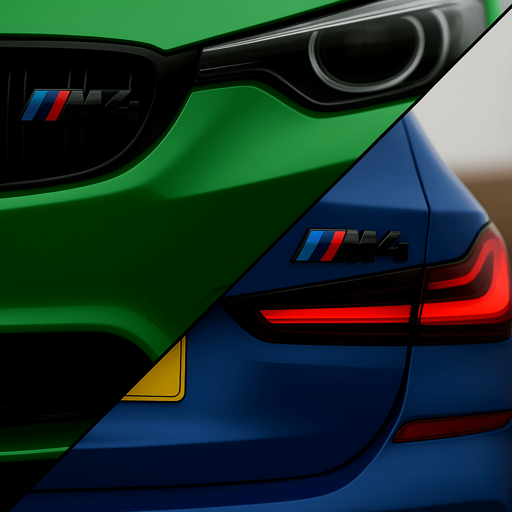 Gloss Black BMW M4 Emblem Styling Package