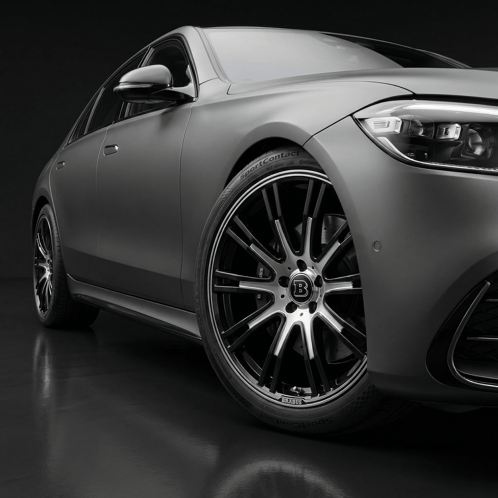 4 pcs. Brabus Center Caps in Black 75mm