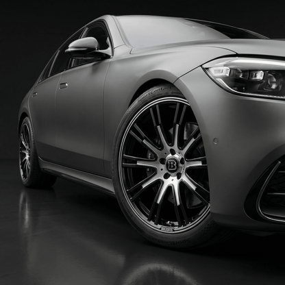 4 pcs. Brabus Center Caps in Black 75mm