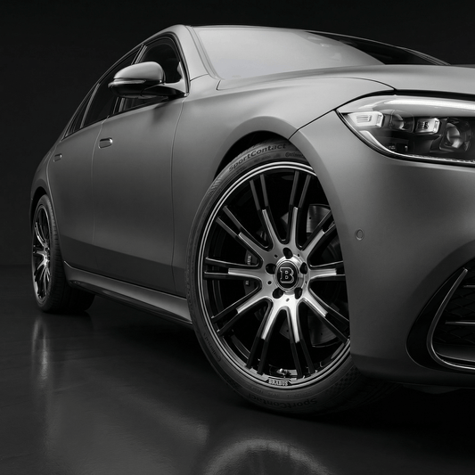 4 pcs. Brabus Center Caps in Black 75mm