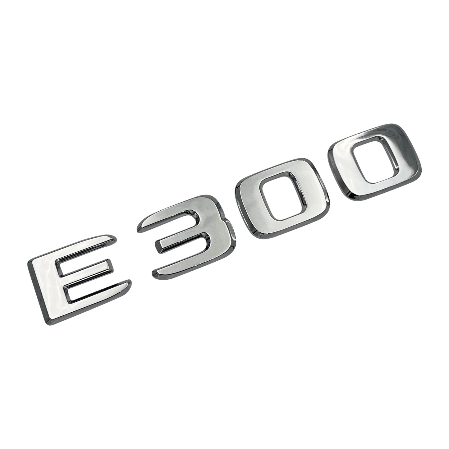 Chrome Mercedes E300 Emblem 