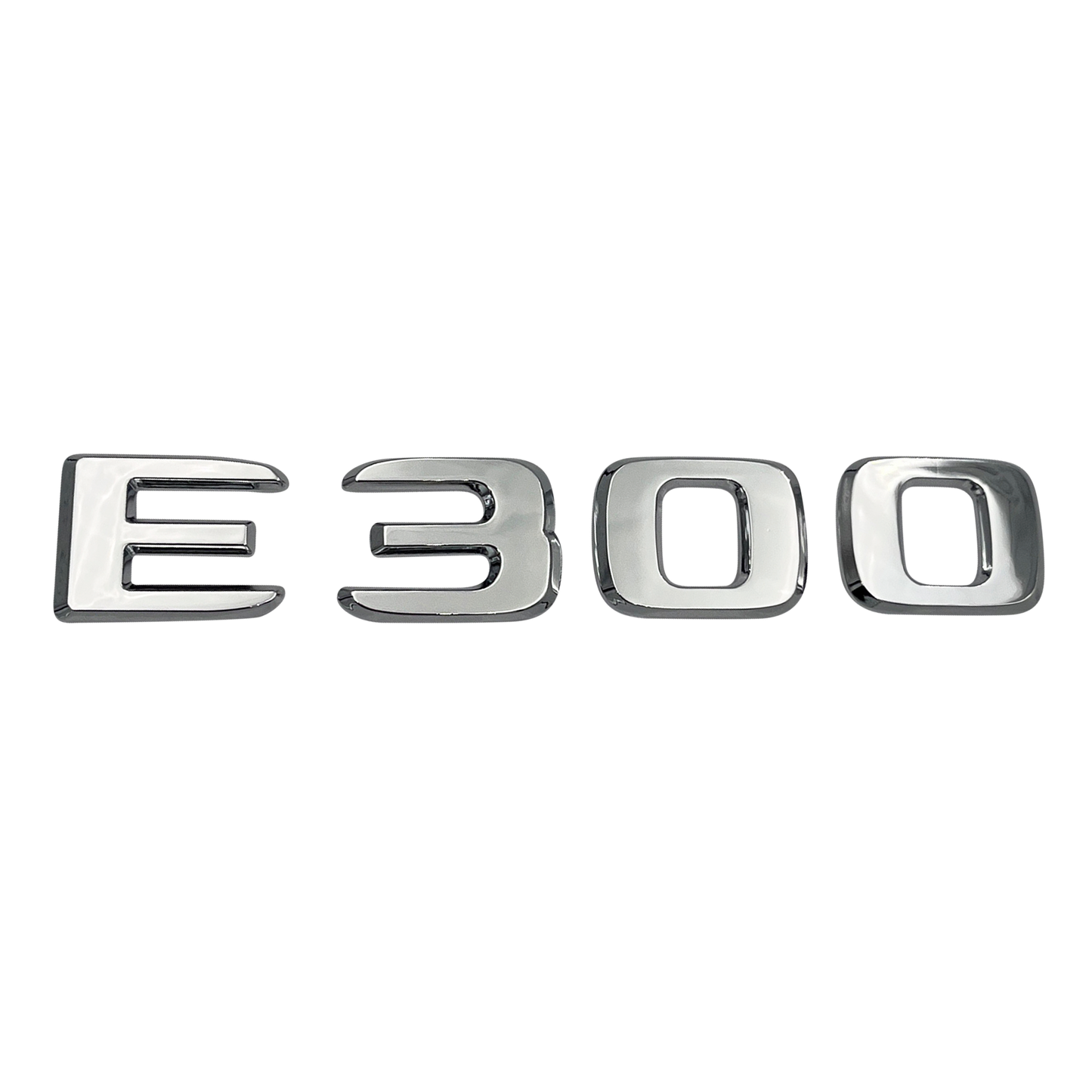 Chrome Mercedes E300 Emblem 