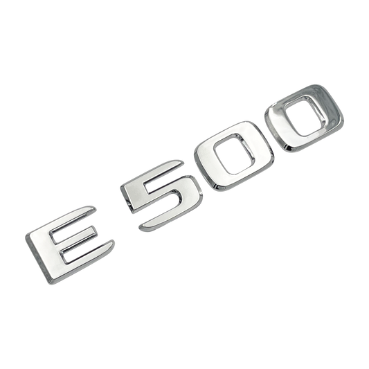 Krom Mercedes E500-emblem