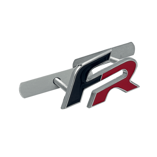 Seat FR Front Emblem Black and Red