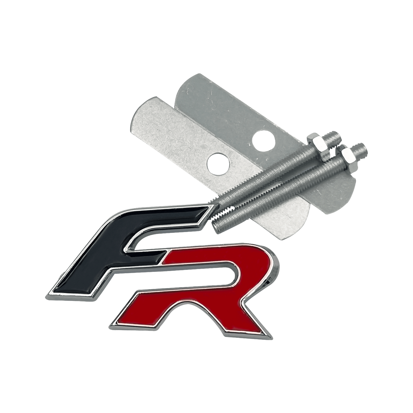 Seat FR Front Emblem Black and Red