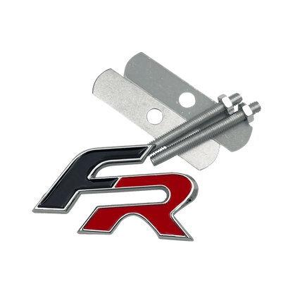Seat FR Front Emblem Black and Red