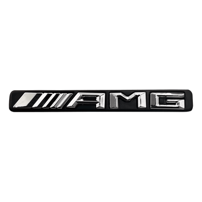 Chrome Mercedes AMG Grill Emblem