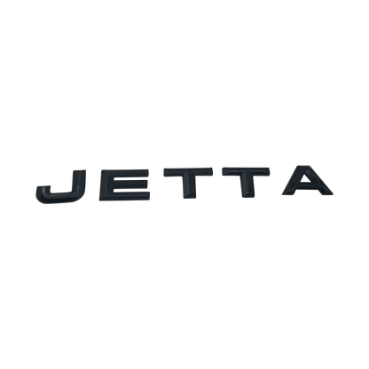 Black VW "Jetta" Rear Emblem New Version