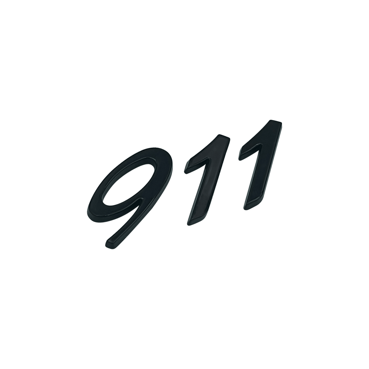 Porsche 911 Rear Emblem Glossy Black