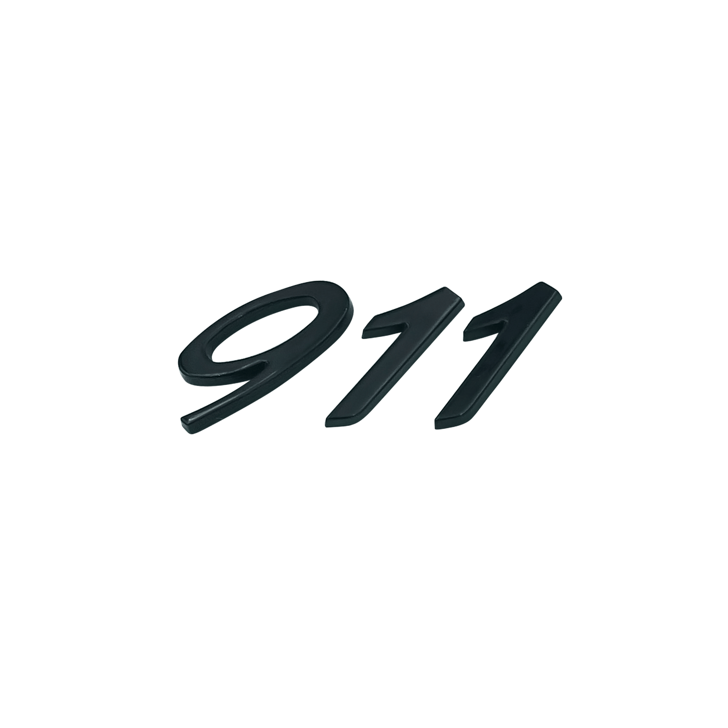 Porsche 911 Rear Emblem Glossy Black