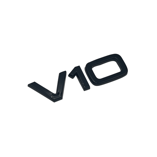 Black Audi V10 Side Fender Emblem