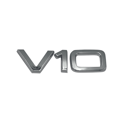 Chrome Audi V10 Side Fender Emblem
