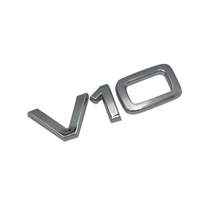 Chrome Audi V10 Side Fender Emblem