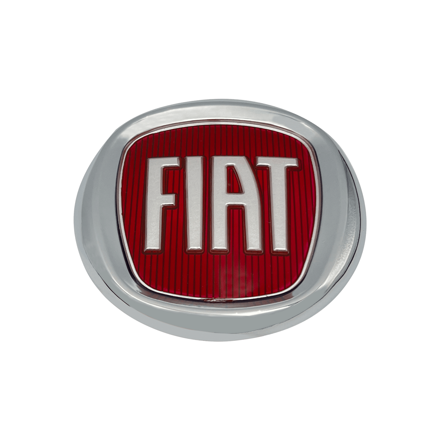Fiat 500 Rear Logo in Red and Chrome 92mm