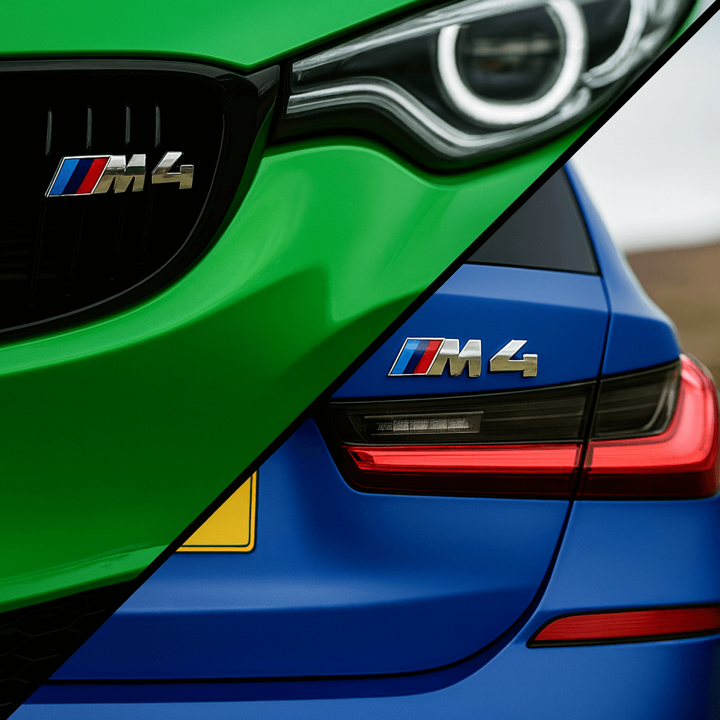 Chrome BMW M4 Emblem Styling Package