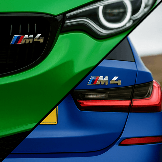 Chrome BMW M4 Emblem Styling Package