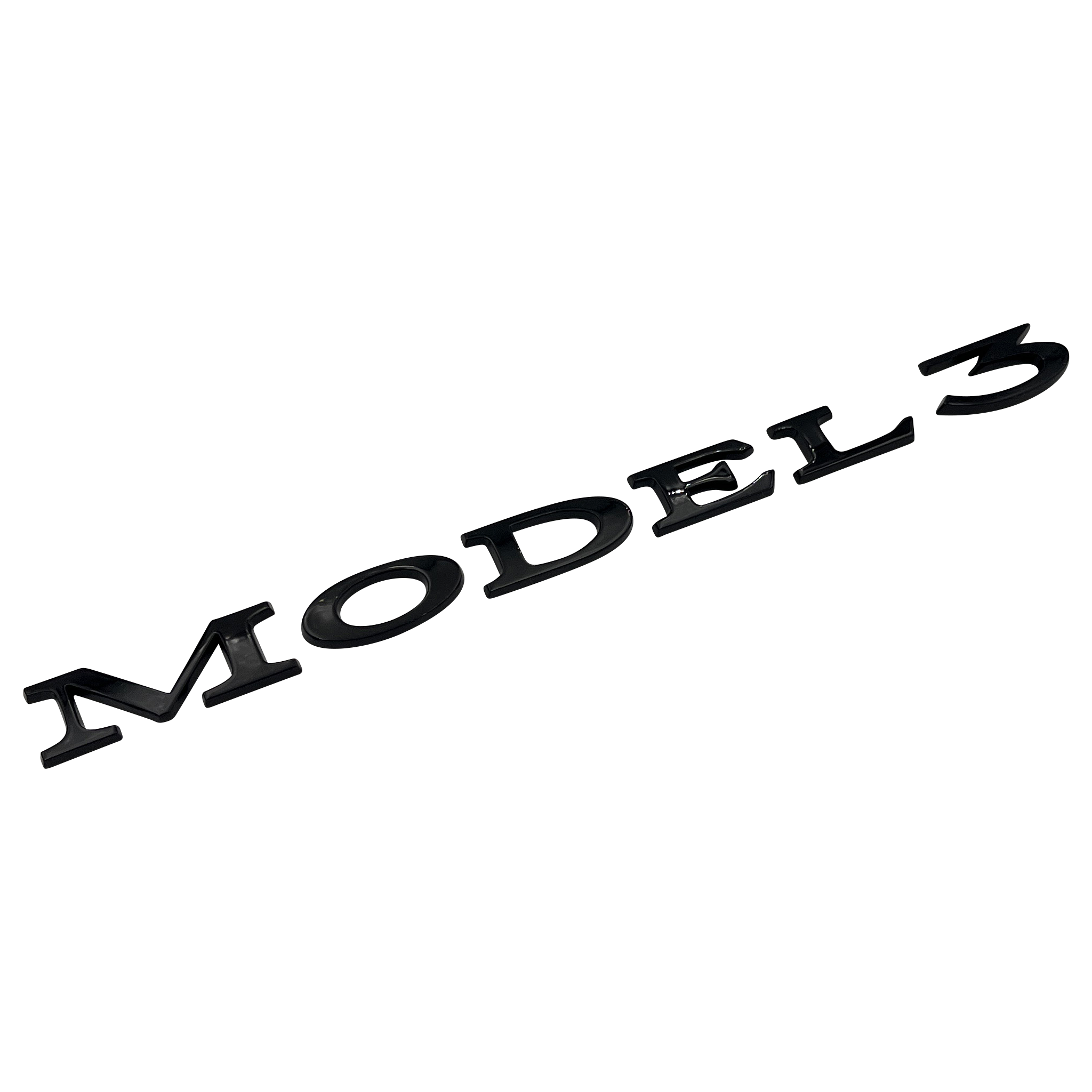 Black Tesla Model 3 Rear Emblem - Driverse.dk