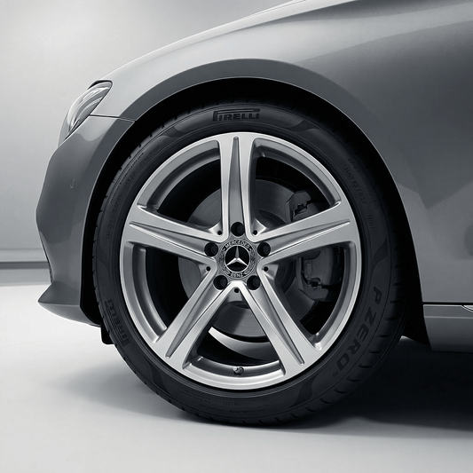 4 pieces. Black Mercedes Center caps